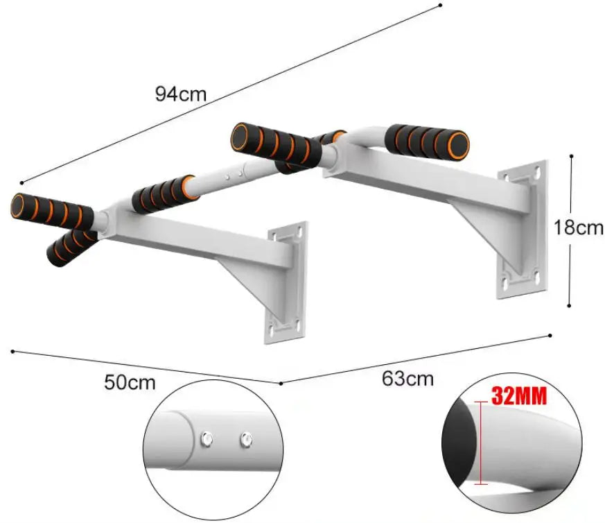 Wall-mounted Horizontal bar Pull-up Single Parallel Bars