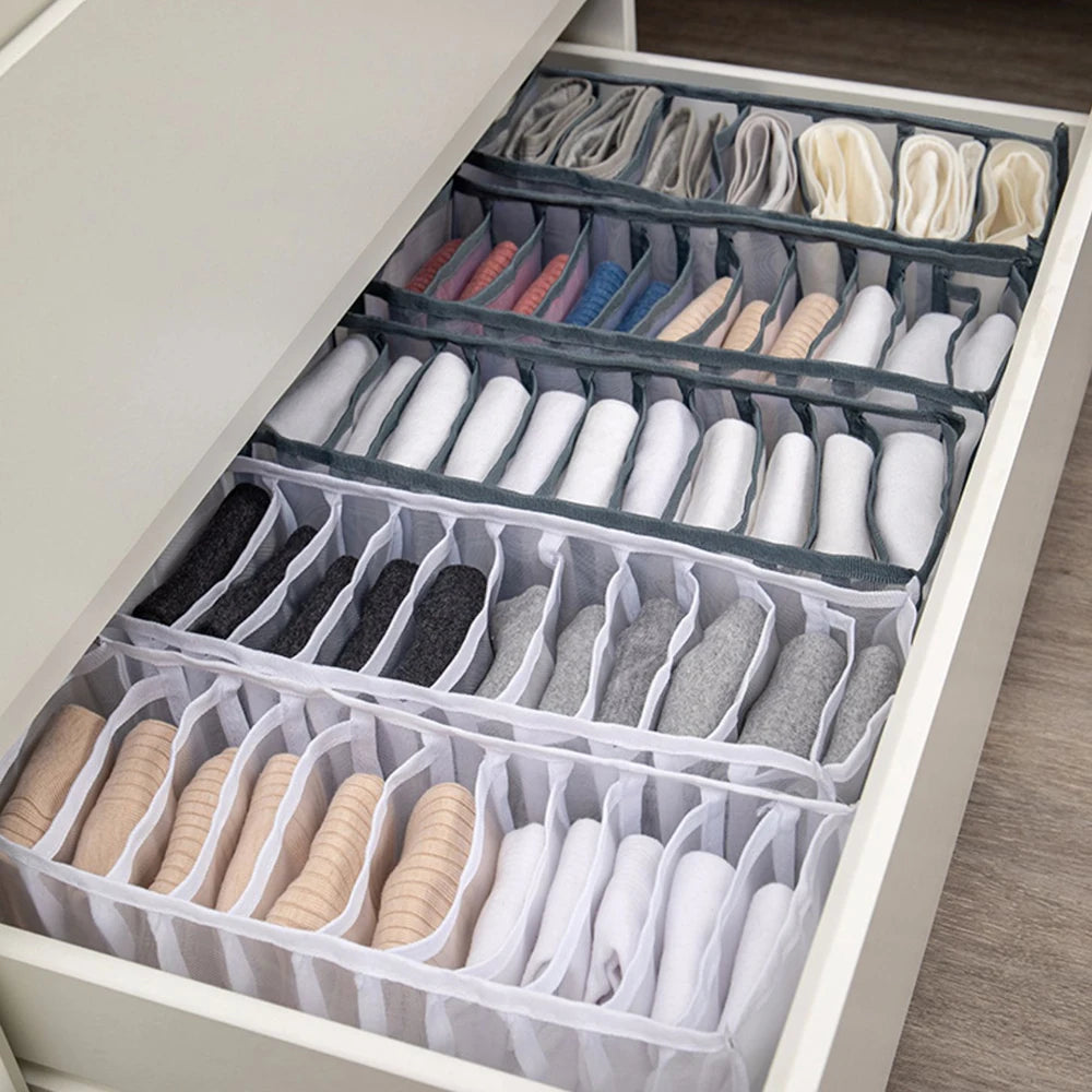 Wardrobe Closet Cabinet Organizers Home Organization Underwear Bra Socks Panty Storage Boxes Drawer Divider Home Dormitory