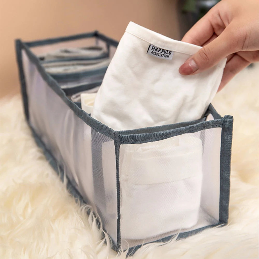 Wardrobe Closet Cabinet Organizers Home Organization Underwear Bra Socks Panty Storage Boxes Drawer Divider Home Dormitory