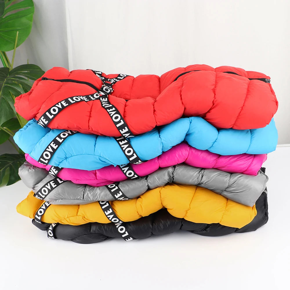 Ropa cálida de invierno para perros con arnés, abrigo grueso de algodón para perros, chaqueta de plumas, ropa para mascotas, atuendo para perros pequeños y medianos, Chihuahua 