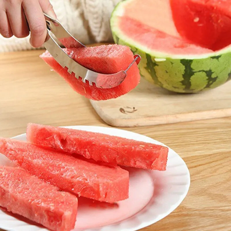 Watermelon Cutting Tool Divider Stainless Steel Creative Multi-functional Watermelon Meat Slicer Kitchen Accessories GadgetG396A