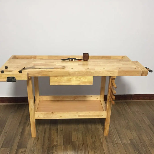 Wooden beech wood Workbench Woodworking tables School home woodworking workshop