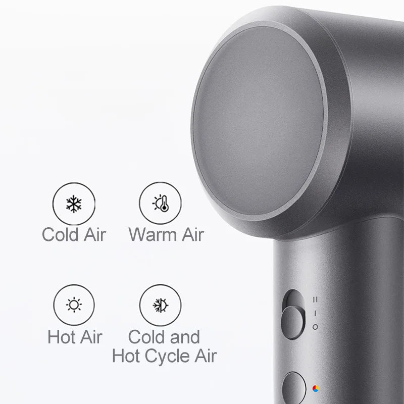 Secador de pelo eléctrico Xiaomi Mijia H501 iones negativos de alta velocidad 110.000 Rpm cuidado profesional velocidad del viento 62 m/s 1600W secado rápido 