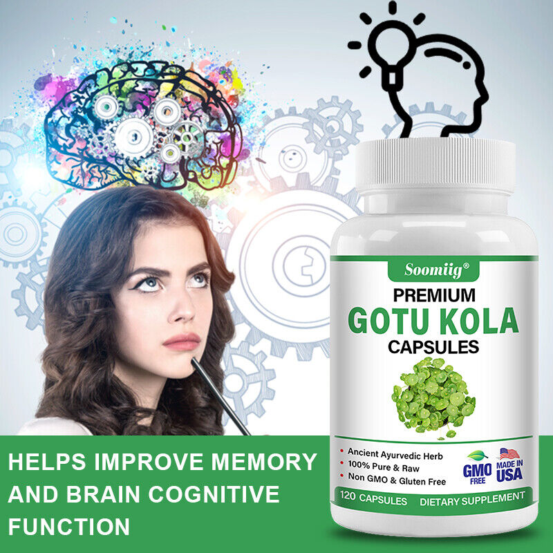 Gotu Kola Extract Capsules Centella Anxiety Brain Health Memory