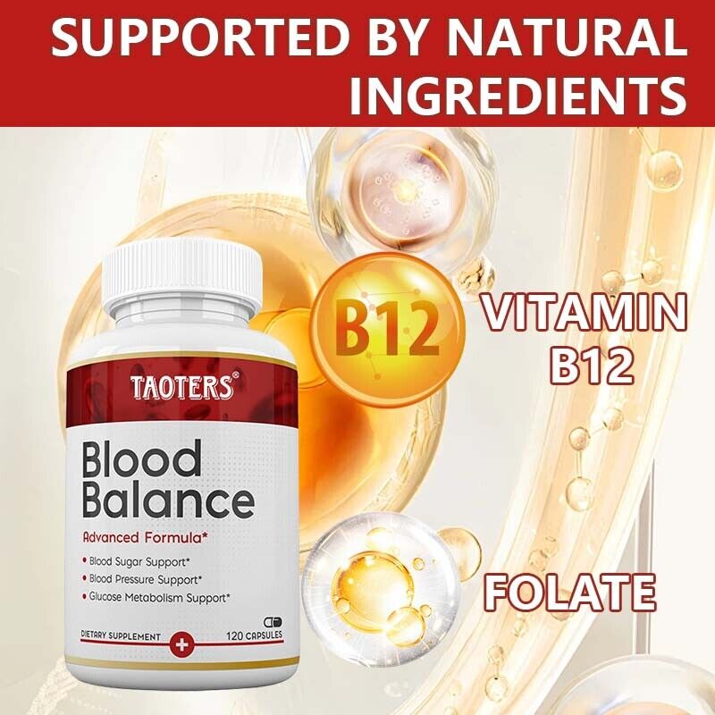 Blood Balance Supplement -30/60/120Capsules-Blood Sugar Support & Blood Pressure