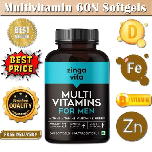 Multivitamínico para hombres, vitaminas B metiladas, etiqueta limpia y vegano, Fo de alta resistencia