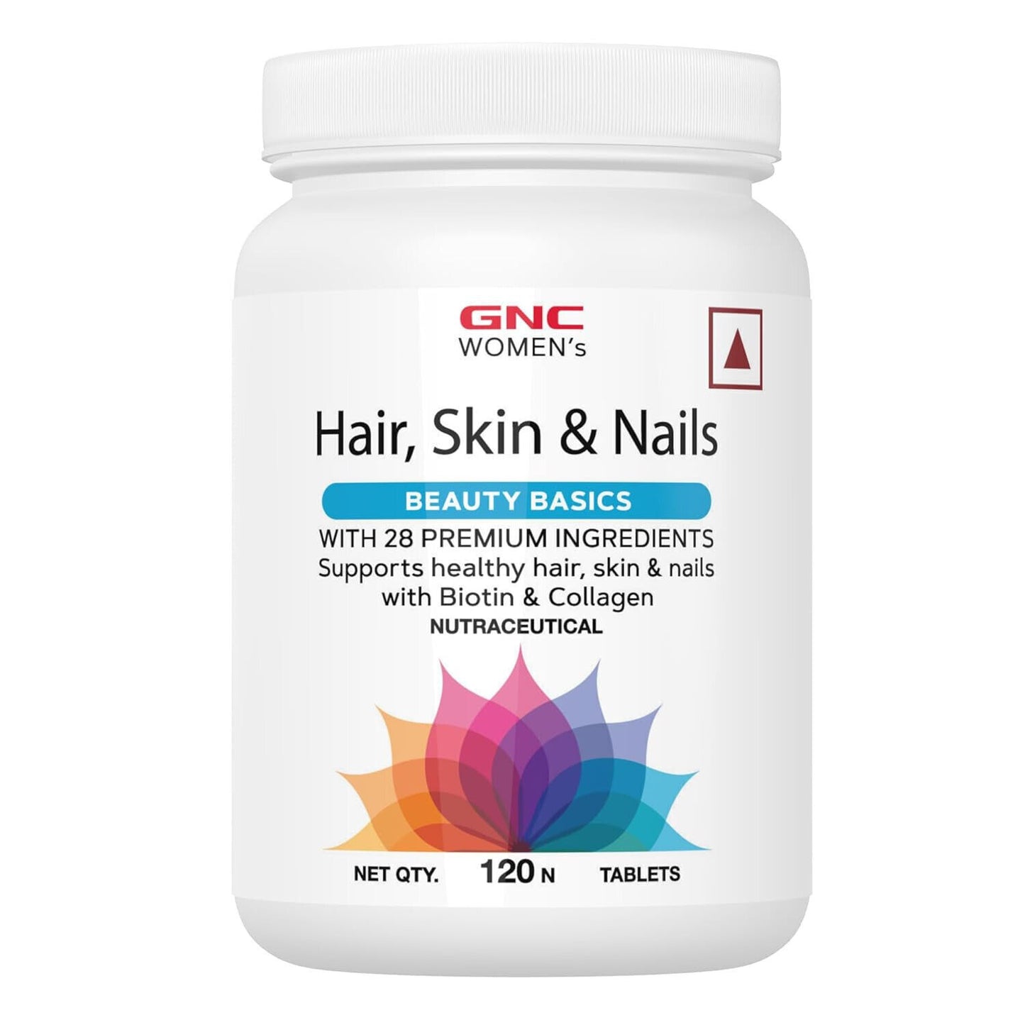 GNC Hair Skin &amp; Nails Multivitamínico Para Mujer 120 Comprimidos + Envío Gratis