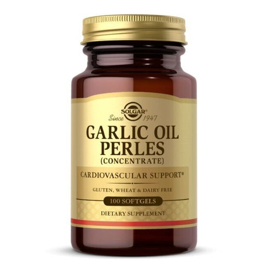 Garlic Oil Beads (Reduced Odor) 100 Soft Capsules Solgar-