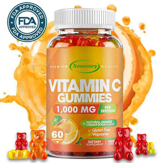 Gomitas de vitamina C 1000 mg - Suplementos multivitamínicos, apoyo inmunológico, unisex