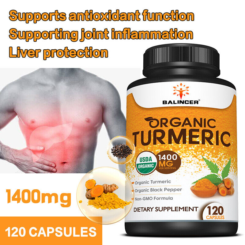 Turmeric and Black Pepper Extract Capsules - Supporting joint inflammation