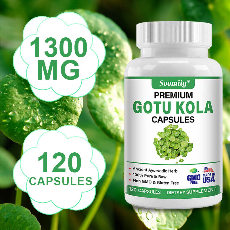 Gotu Kola Extract Capsules Centella Anxiety Brain Health Memory