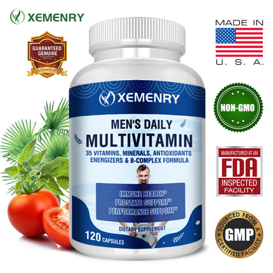 Men's Daily Multivitamin - with Lycopene, Saw Palmetto - Men's Prostate Health