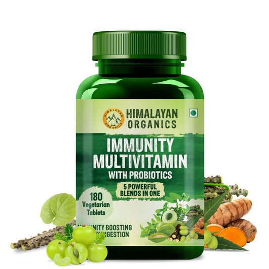 Himalayan Organics Inmunidad Multivitamina Con Probióticos 180 Tabletas Vegetales