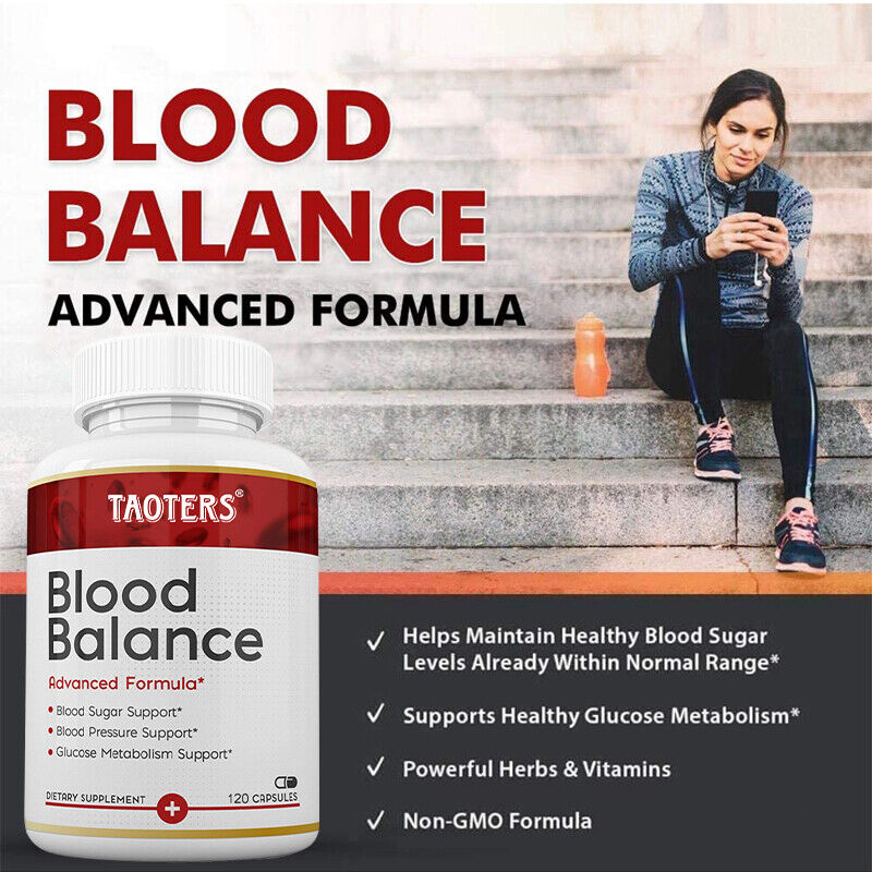 Blood Balance - Blood Sugar & Blood Pressure Supplement - 120 Capsules