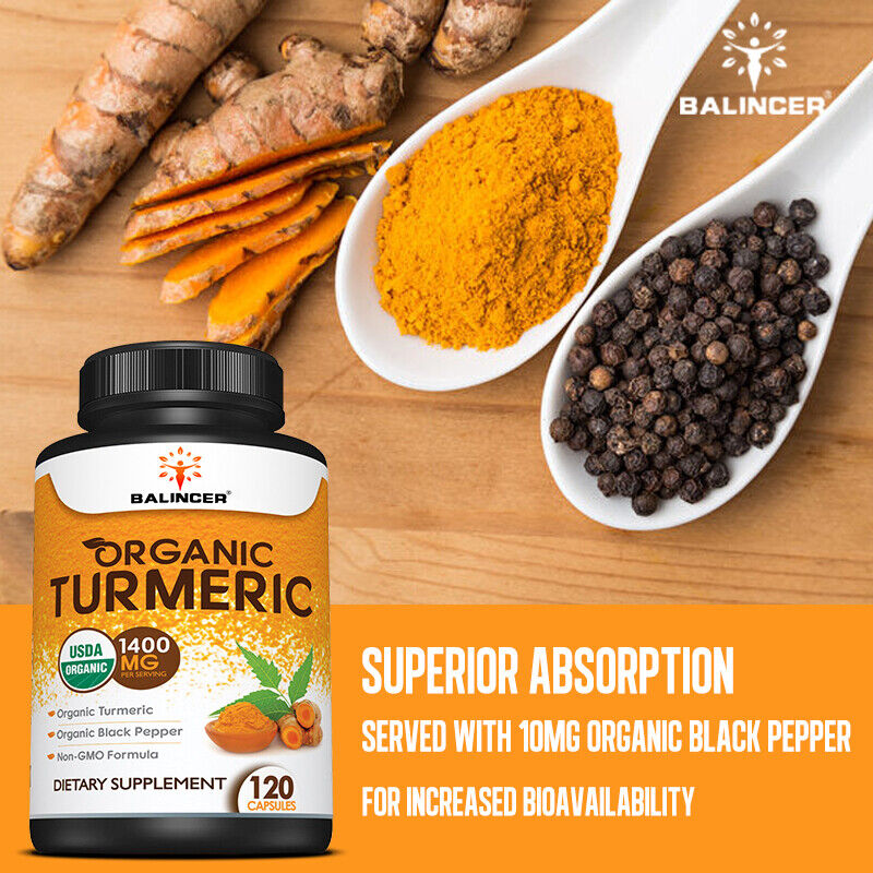 Turmeric and Black Pepper Extract Capsules - Supporting joint inflammation