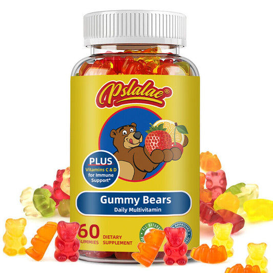 Ositos de goma - Fórmula mineral multivitamínica diaria para niños - con vitamina C, D3 y zinc 