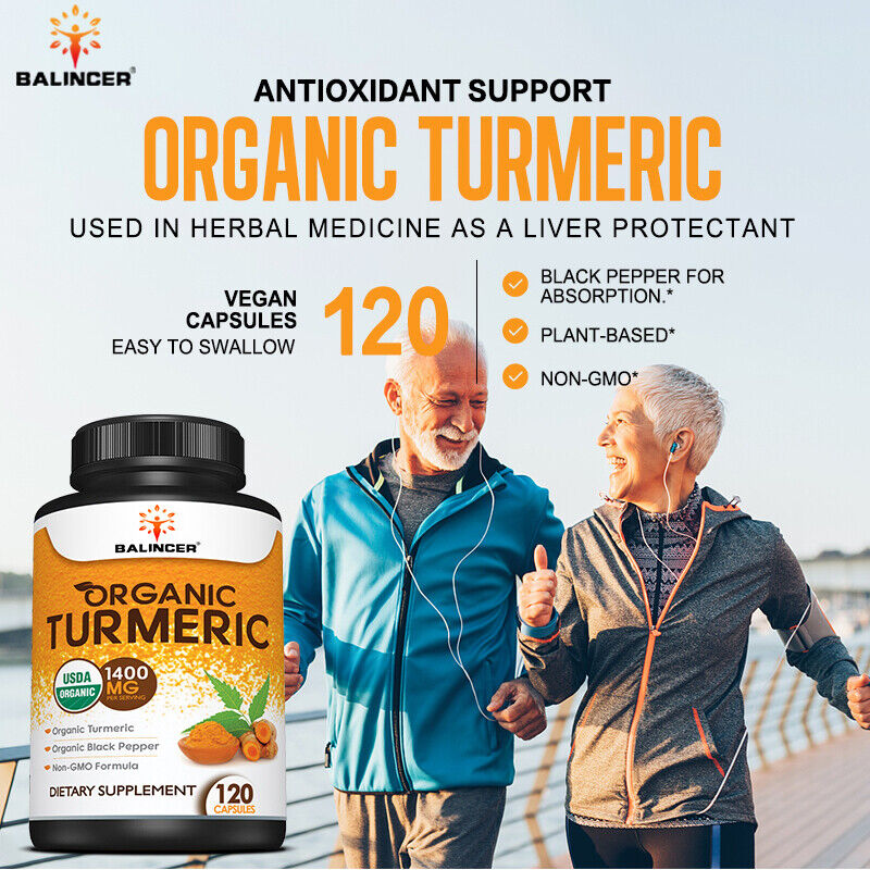 Turmeric and Black Pepper Extract Capsules - Supporting joint inflammation