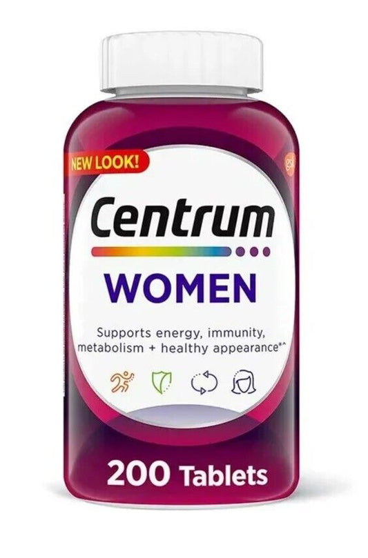 CENTRUM - MULTIVITAMINA MUJER - 200 TABLETAS - EXP 06/24