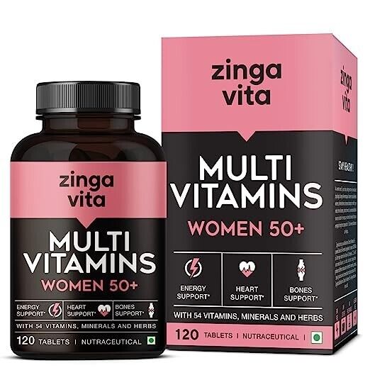 Zingavita Multivitamin for Women 50 Plus Age,60 Tablets