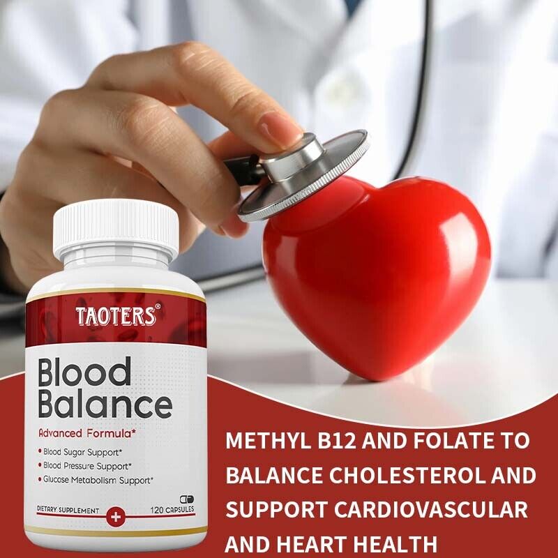 Blood Balance Supplement -30/60/120Capsules-Blood Sugar Support & Blood Pressure