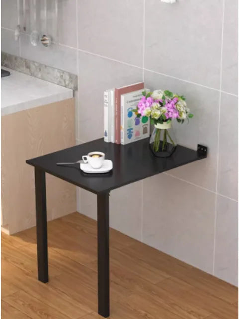 Customized wall mounted folding dining table, retractable invisible household multifunctional wall table