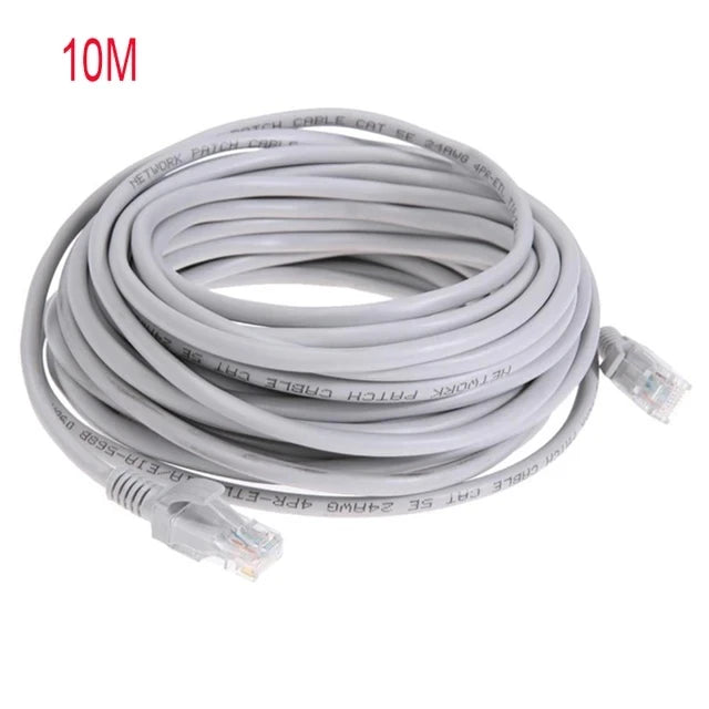 高速度以太网线 Cat5e RJ45 红色 LAN 线缆 线缆 跳线，1M/5M/10M/15M/20M/30M/50M