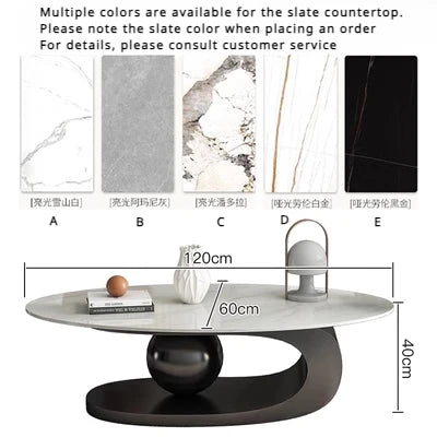 White Marble Center Table Modern Luxury High Vanity Elegant Minimalist Coffee Table Funky Tavolino Da Salotto Home Furnitures