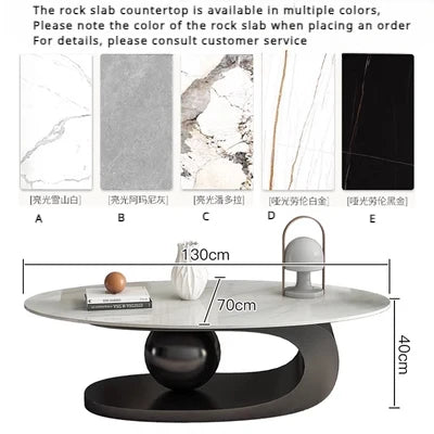 White Marble Center Table Modern Luxury High Vanity Elegant Minimalist Coffee Table Funky Tavolino Da Salotto Home Furnitures