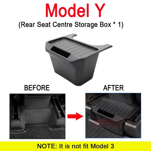 Bandejas de consola central para Tesla Model 3 Y accesorios organizadores Highland, caja de almacenamiento debajo del asiento, reposabrazos, contenedores ocultos, portavasos