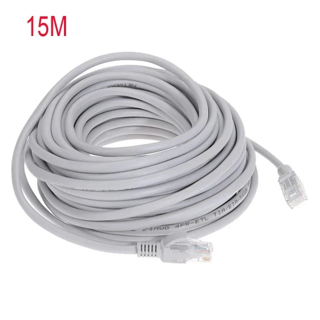 高速度以太网线 Cat5e RJ45 红色 LAN 线缆 线缆 跳线，1M/5M/10M/15M/20M/30M/50M