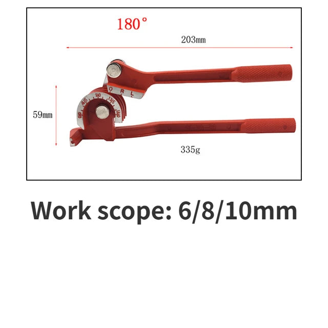 1/4" 5/16" 3/8" 制动管滚动黄铜铜管手动弯管工具类型燃油制动管弯管器手动工具