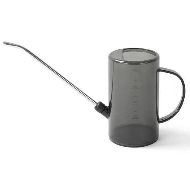 1pc Long Spout Watering Can - Stainless Steel with Transparent Scalefor Precise Watering of FlowersPotted Plants, and Greenery