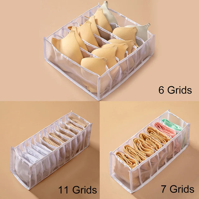 Wardrobe Closet Cabinet Organizers Home Organization Underwear Bra Socks Panty Storage Boxes Drawer Divider Home Dormitory