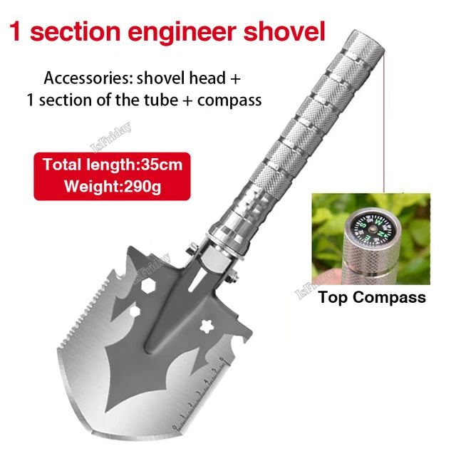 Military Tactical Multifunction Shovel Outdoor Nuggets Tools Camping Survival Folding Spade Tool Car Equipment Snow Shovel Set