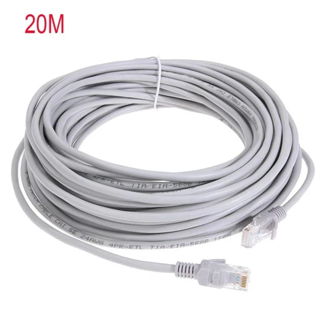 高速度以太网线 Cat5e RJ45 红色 LAN 线缆 线缆 跳线，1M/5M/10M/15M/20M/30M/50M