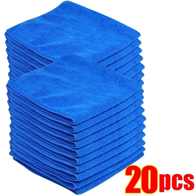 1-20Pcs Microfiber Towels Car Wash Drying Cloth Towel Household Cleaning Cloths Auto Detailing Polishing Cloth Home Clean Tools