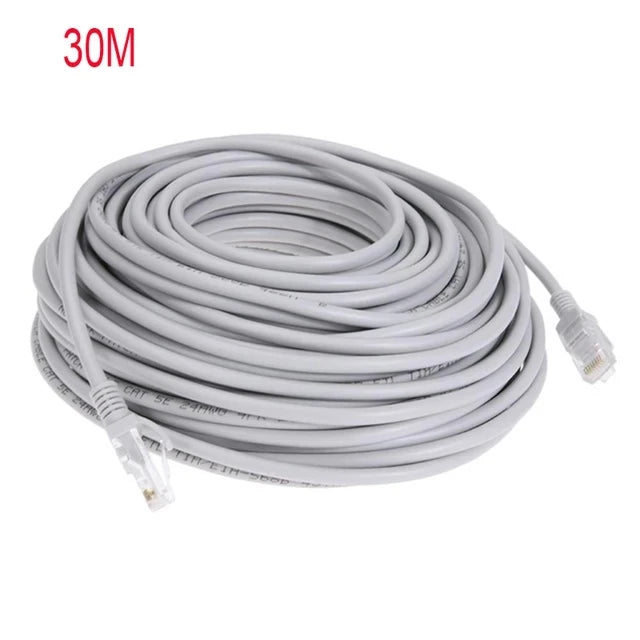 高速度以太网线 Cat5e RJ45 红色 LAN 线缆 线缆 跳线，1M/5M/10M/15M/20M/30M/50M