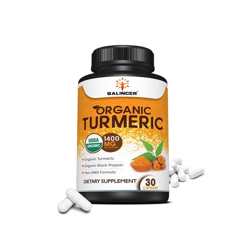 Turmeric and Black Pepper Extract Capsules - Supporting joint inflammation