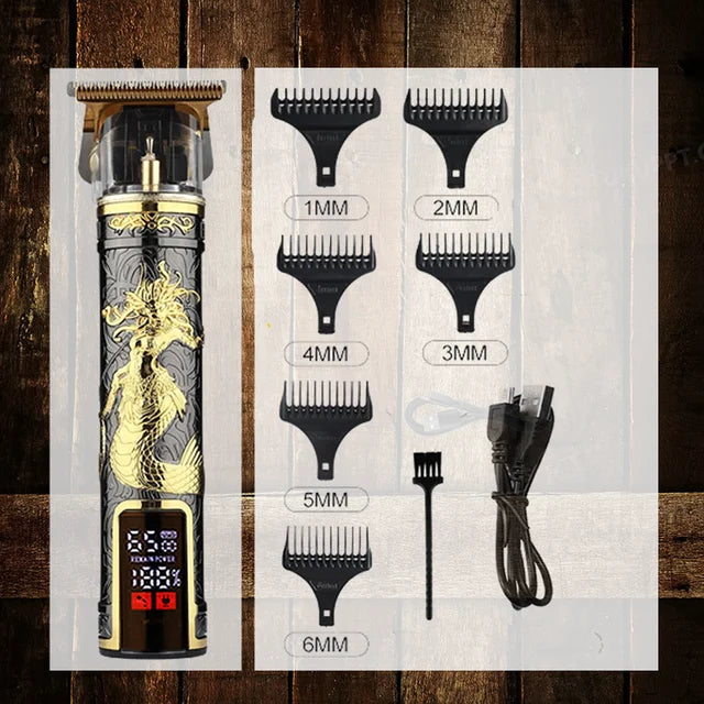 Afeitadora eléctrica profesional para hombres, maquinilla de afeitar para hombres, cortacésped, recortadora de barba, máquina de afeitar para peluquero, cortadora de pelo T9, 2024 