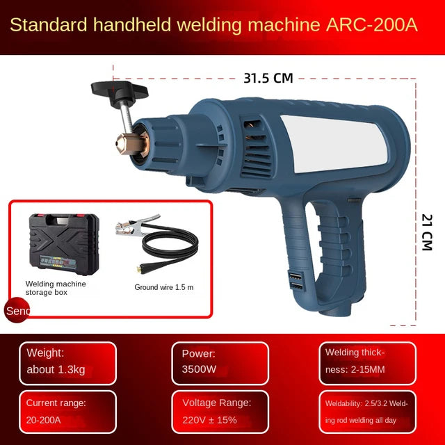 Máquina de soldadura automática, soldador portátil de 220V y 5000W, máquina de soldadura inteligente Digital automática de arco eléctrico 