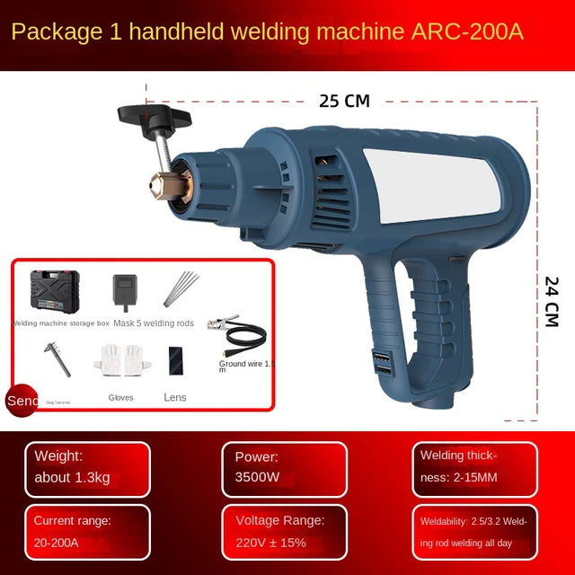 Máquina de soldadura automática, soldador portátil de 220V y 5000W, máquina de soldadura inteligente Digital automática de arco eléctrico 