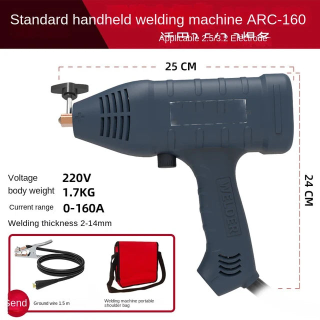 Máquina de soldadura automática, soldador portátil de 220V y 5000W, máquina de soldadura inteligente Digital automática de arco eléctrico 