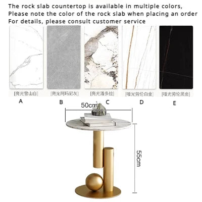 White Marble Center Table Modern Luxury High Vanity Elegant Minimalist Coffee Table Funky Tavolino Da Salotto Home Furnitures