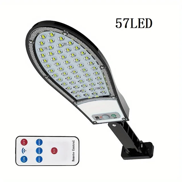 Luz Solar LED para exteriores, potente lámpara Solar de pared para jardín, Sensor de movimiento, luces solares, lámpara de calle impermeable, 46/57Led, 1 ud. 