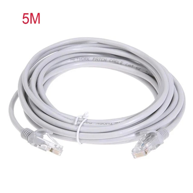 高速度以太网线 Cat5e RJ45 红色 LAN 线缆 线缆 跳线，1M/5M/10M/15M/20M/30M/50M