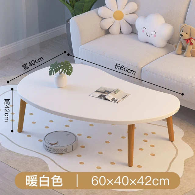 Simple Wood Coffee Tables Modern Design Home White Side Table Nordic Minimalist Living Room Mesa Auxiliar Salon Decoration