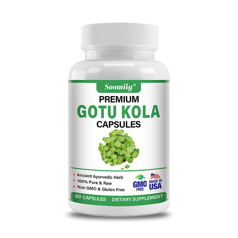 Gotu Kola Extract Capsules Centella Anxiety Brain Health Memory