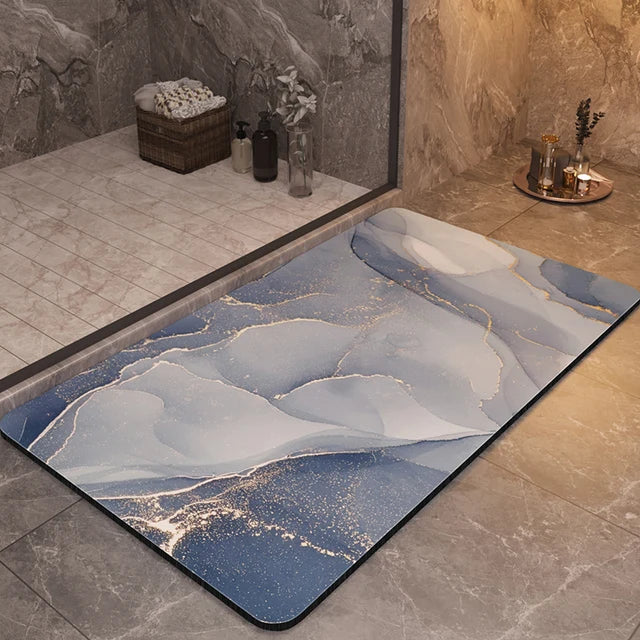 Alfombras de baño de lujo antideslizantes, alfombra para ducha y baño, superabsorbente, de secado rápido, alfombra para suelo de pies, alfombra de baño, felpudo, alfombra lavable 