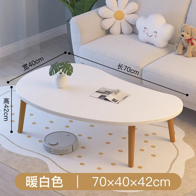 Simple Wood Coffee Tables Modern Design Home White Side Table Nordic Minimalist Living Room Mesa Auxiliar Salon Decoration