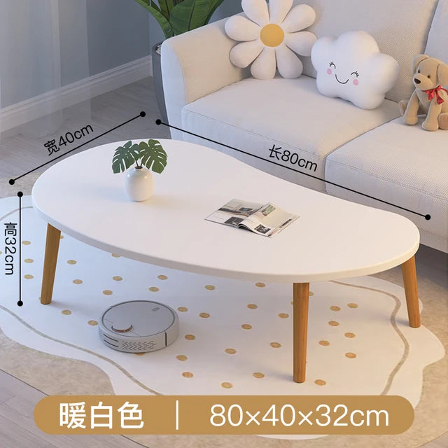 Simple Wood Coffee Tables Modern Design Home White Side Table Nordic Minimalist Living Room Mesa Auxiliar Salon Decoration